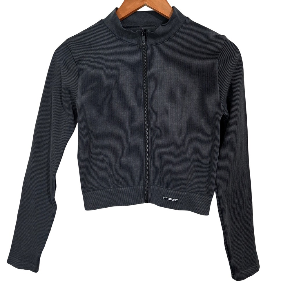 Pretty Little Thing Maternity Cropped Sport Jacket Zip Up‎ Women's Size Large